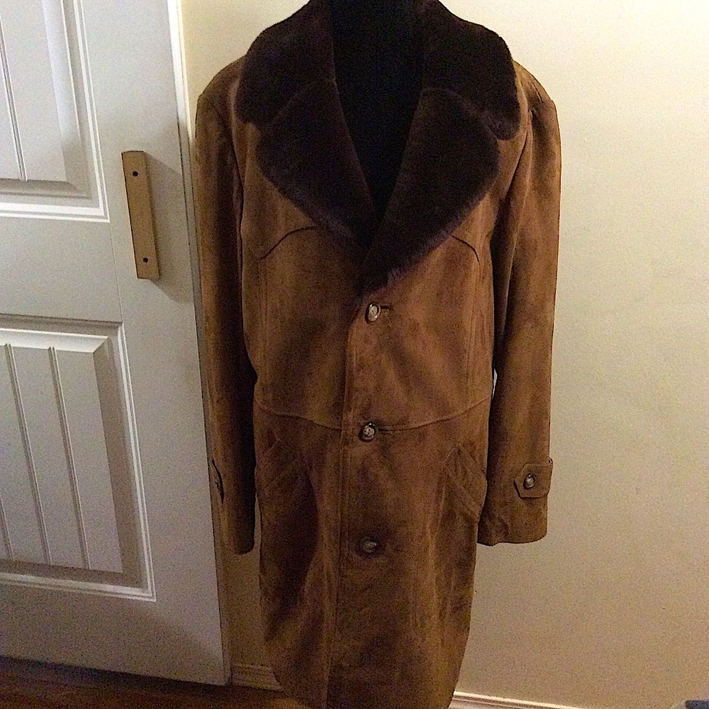 Vintage Mens Ledermann suede coat